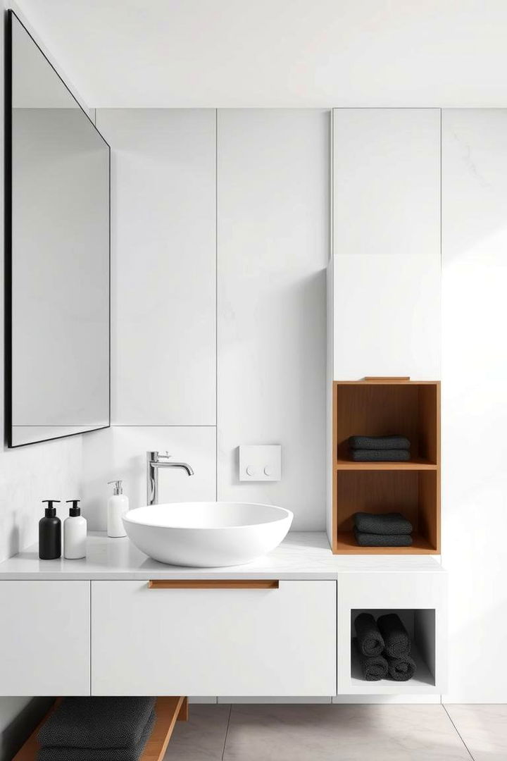 Functional Countertop Designs - 22 Cozy Bathroom Ideas