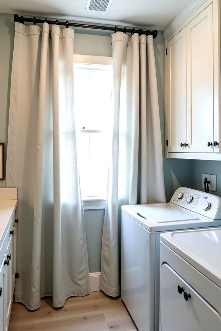Functional Design Features - 22 Laundry Room Curtain Ideas