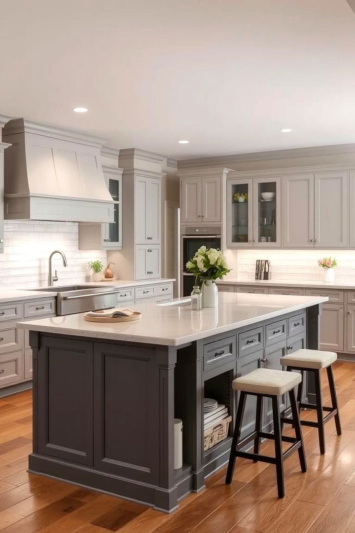 Functional Gray Islands - 22 Gray Kitchens