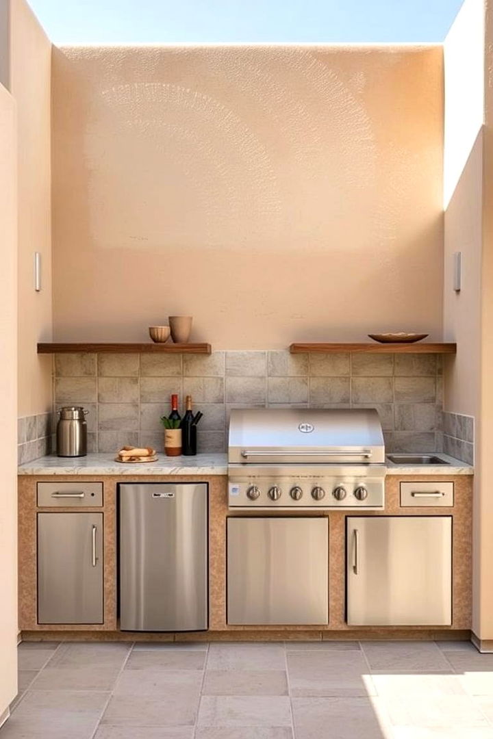 Functional Layout Designs - 22 Stucco Outdoor Kitchen Ideas