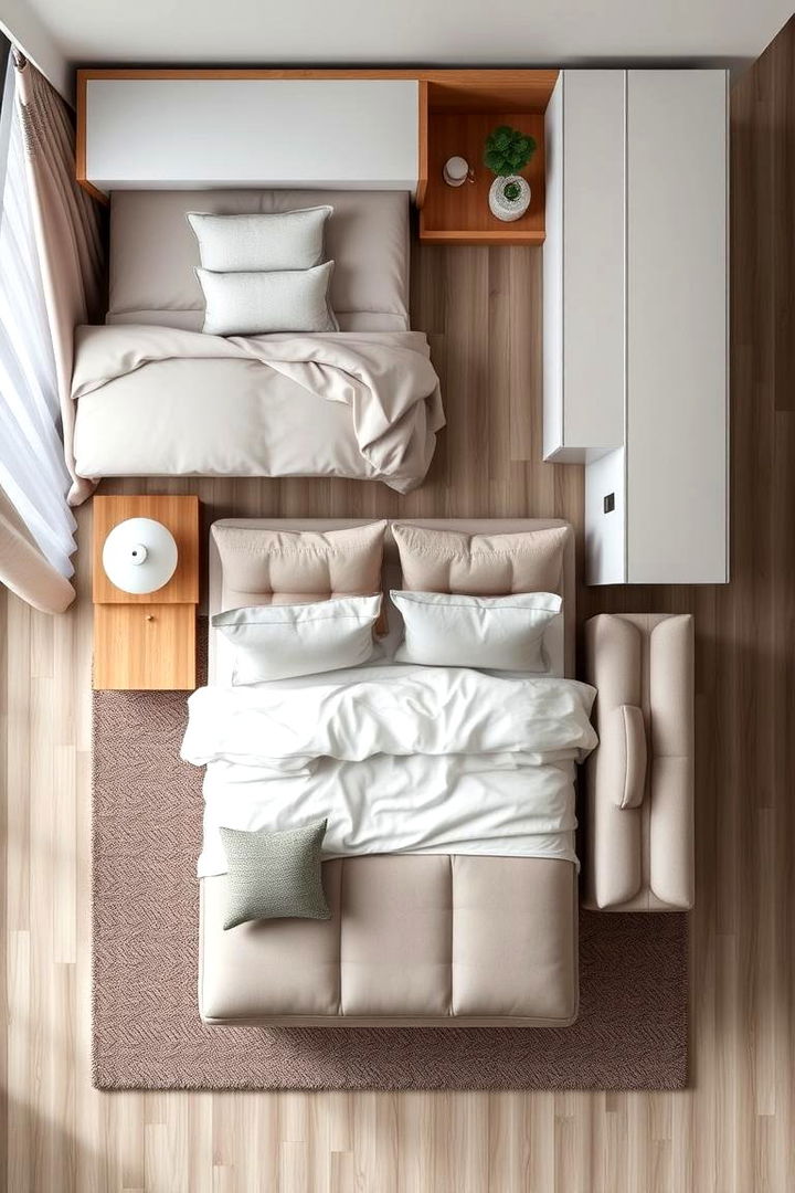 Functional Layout Designs - 22 Neutral Bedroom Ideas