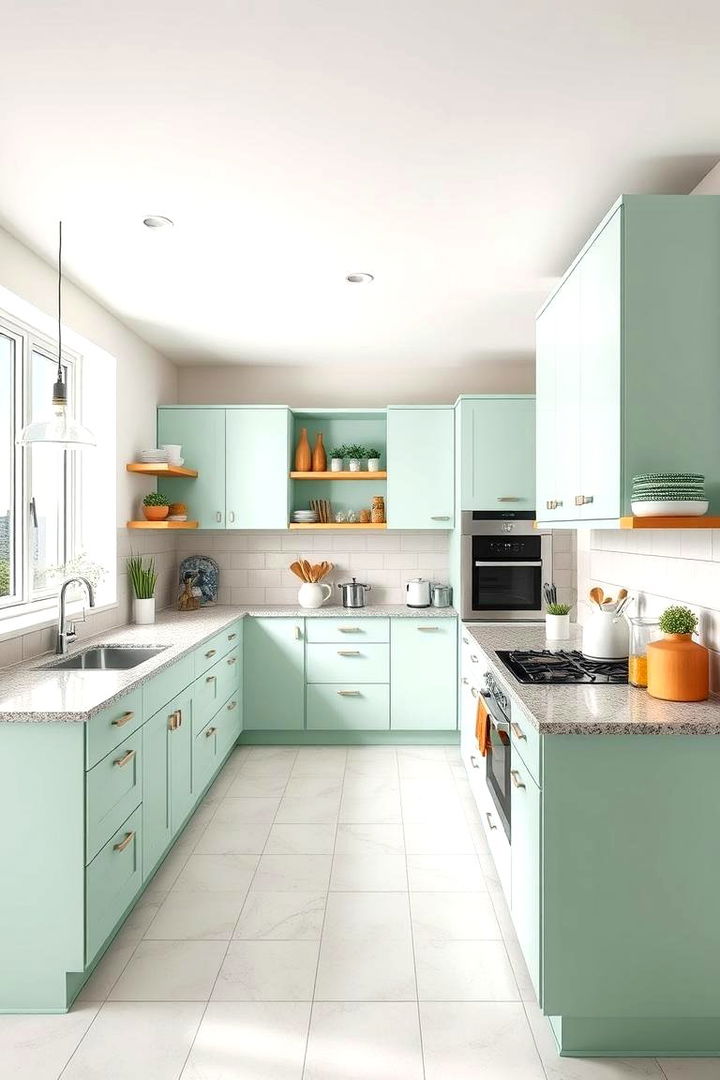 Functional Mint Green Space Planning - 22 Mint Green Kitchen Ideas