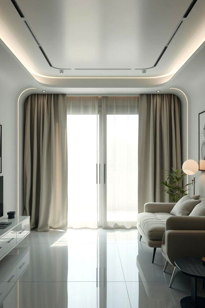 Functional Motorized Solutions - 22 Sliding Door Curtain Ideas