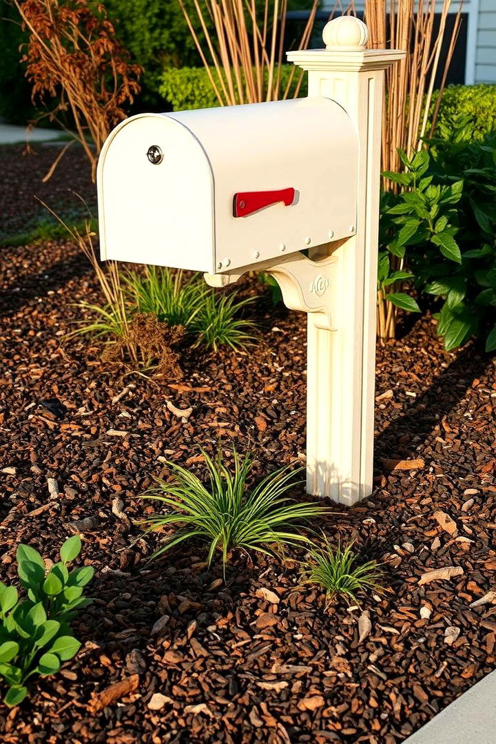 Functional Mulch Beds - 22 Mailbox Landscaping Ideas