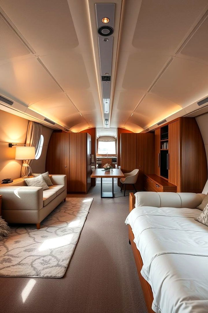 Functional Multi Use Zones - 22 One Room Cabin Interior Design Ideas