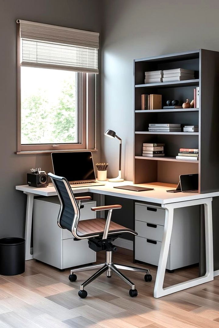 Functional Office Corner - 22 Corner Decoration Ideas