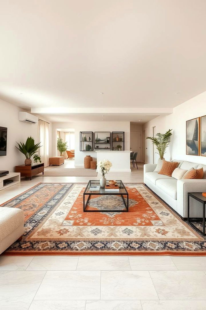 Functional Open Plan Design - 22 Beige Living Room Ideas