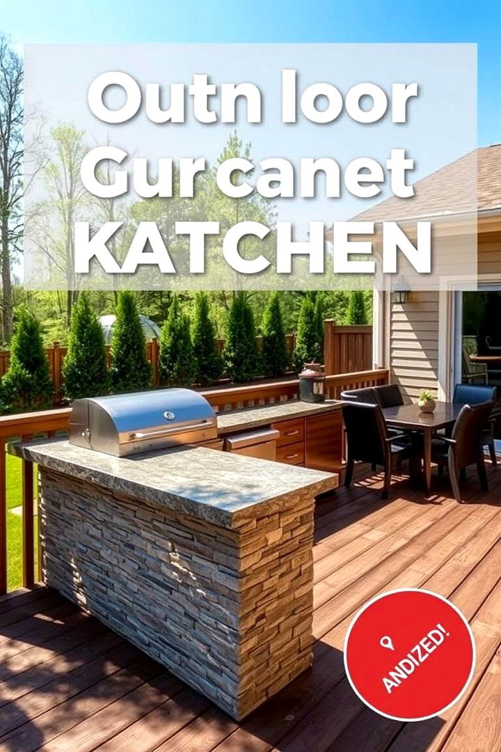 Functional Outdoor Kitchen - 22 Deck and Patio Combination Ideas