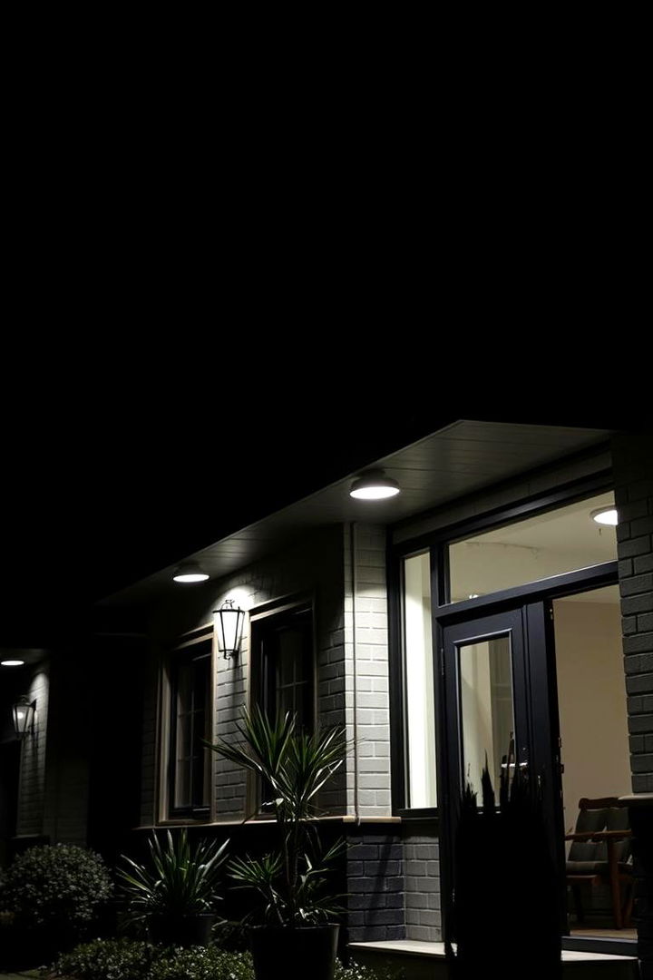 Functional Outdoor Lighting Effects - 22 Black and White House Exterior Ideas