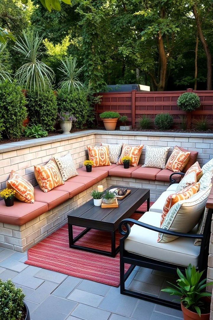 Functional Outdoor Seating - 22 Deck With Privacy Wall
