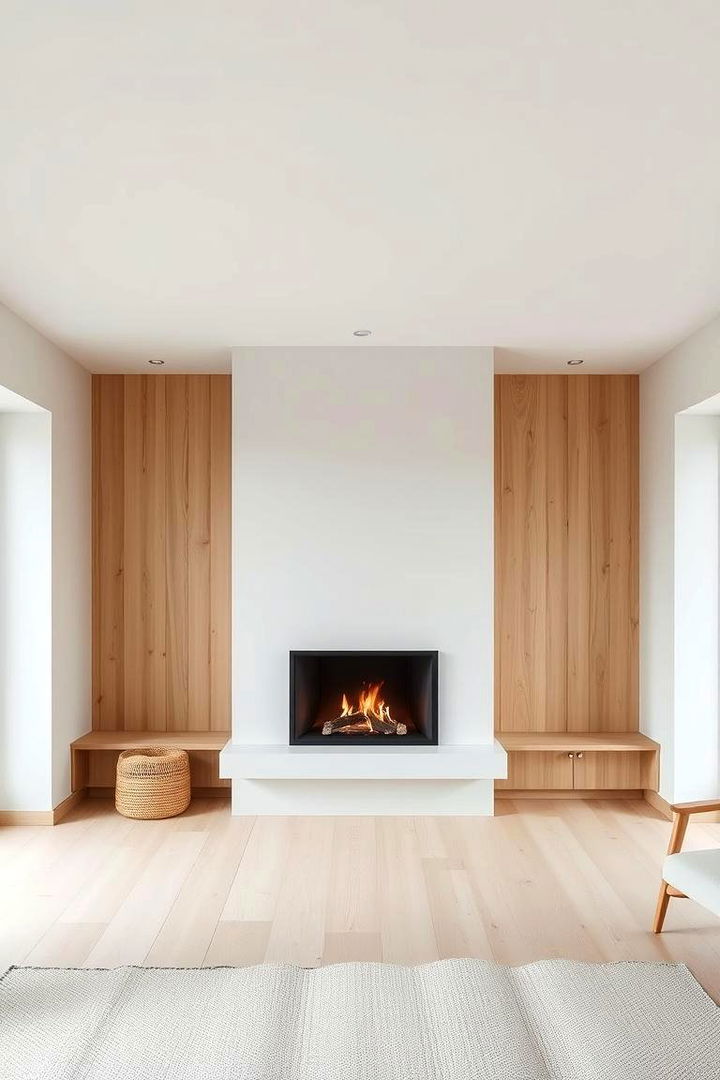 Functional Scandinavian Inspiration - 22 3 Sided Fireplace Ideas