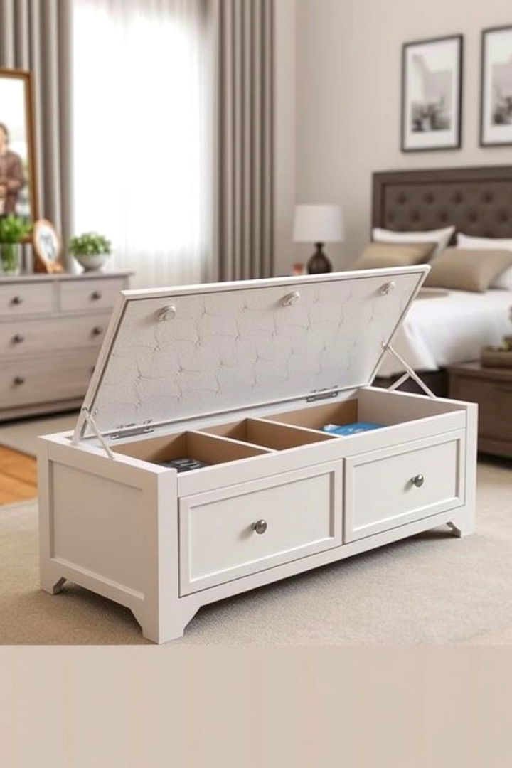 Functional Storage Bench - 22 Bedroom Bench Ideas