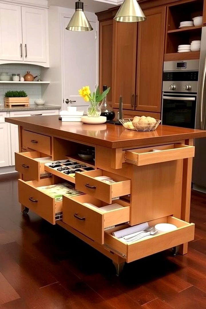 Functional Storage Solutions - 22 kitchen island decor ideas
