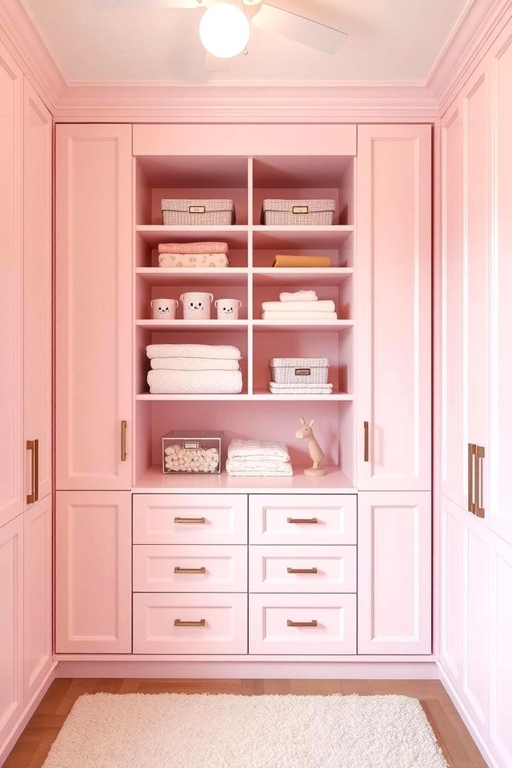 Functional Storage Solutions - 22 Pink Nursery Ideas