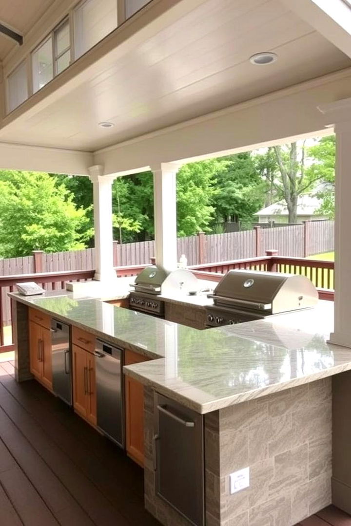 Functional Under Deck Outdoor Kitchen - 22 Under Deck Ideas