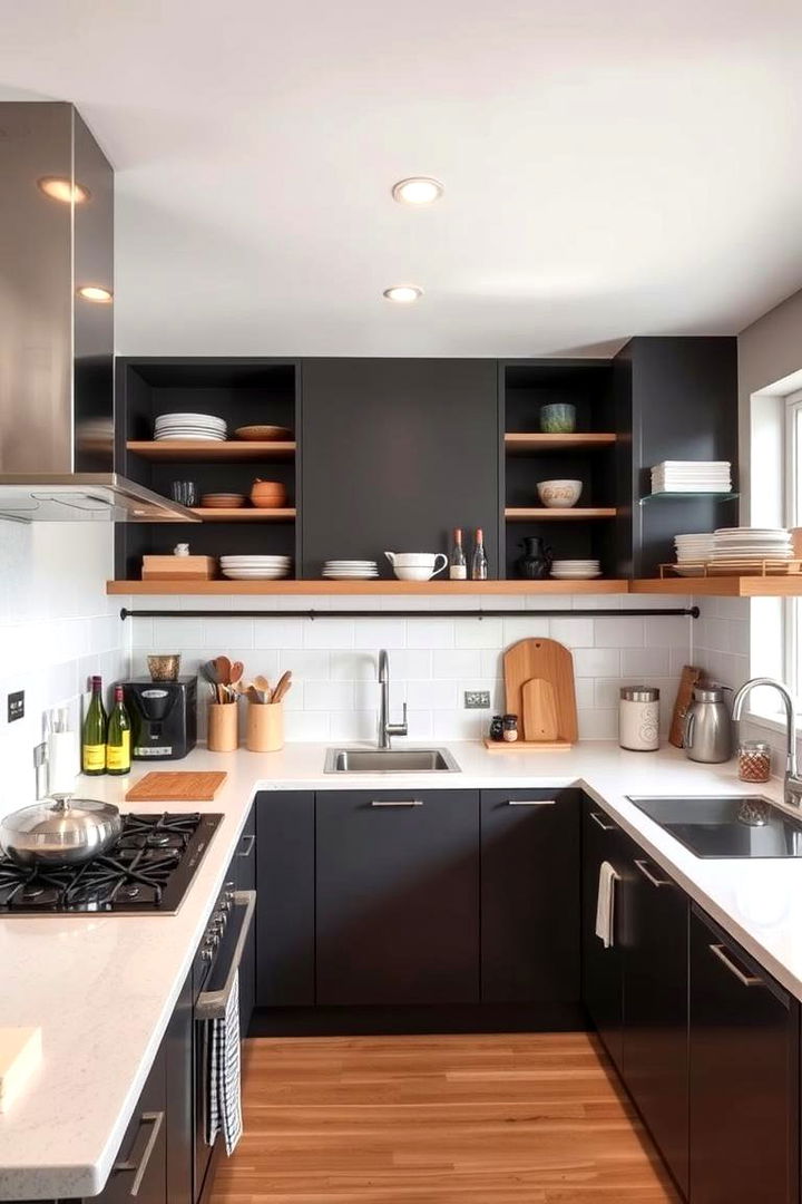 Functional Work Zones - 22 l shaped kitchen ideas