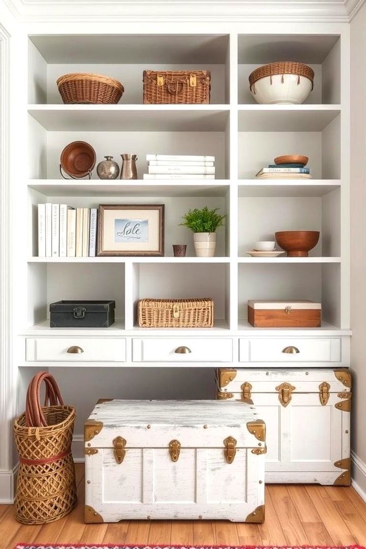 Functional Yet Stylish Storage - 22 Colorful Boho Living Room Ideas