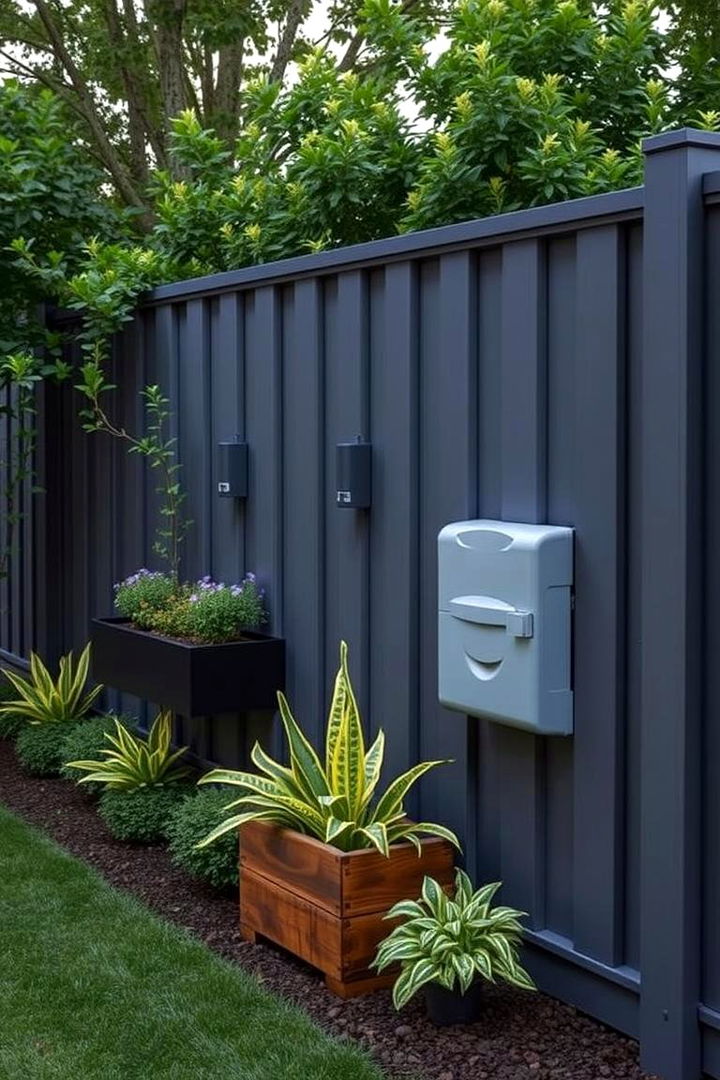 Functional and Stylish Utility Fence - 22 Front Yard Fence Ideas