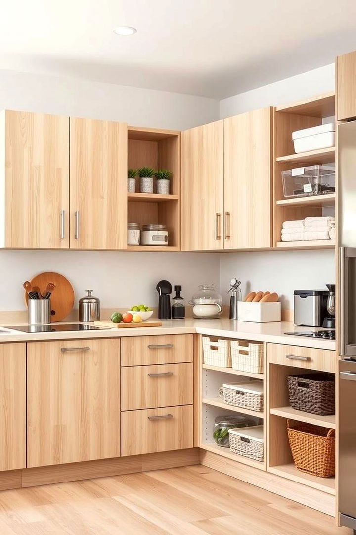 Functional and Stylish - 22 Kitchens With Light Wood Cabinets