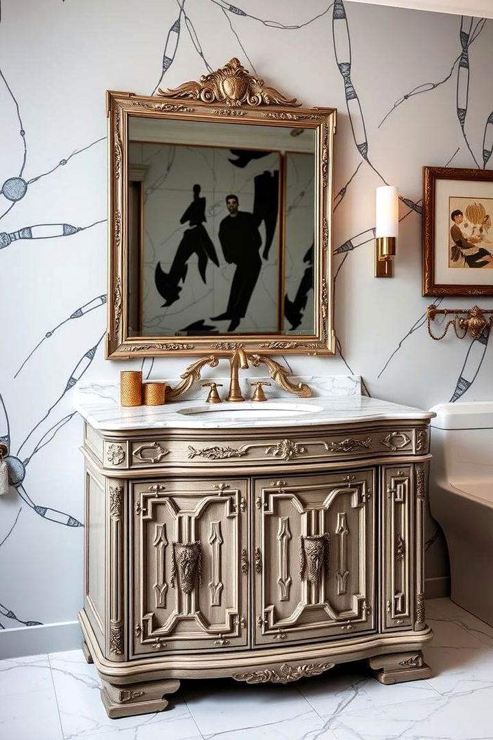 Functional yet Fabulous Vanities - 22 Maximalist Bathroom Design Ideas