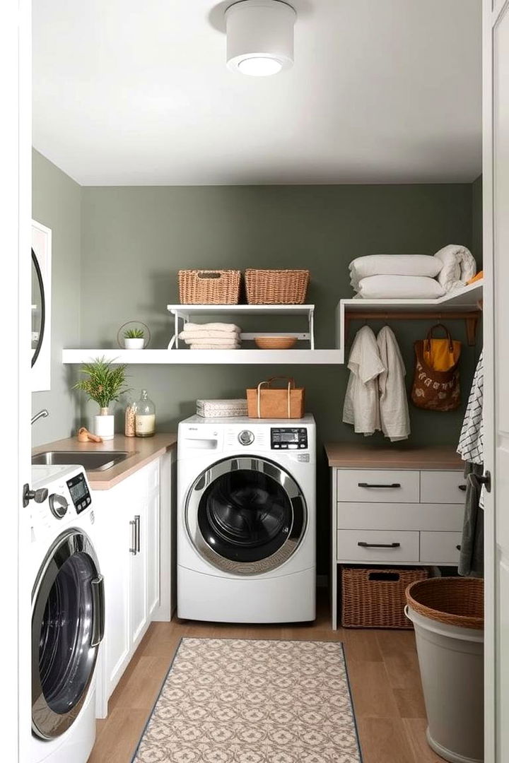 Functional yet Stylish - 22 Sage Green Laundry Room Ideas