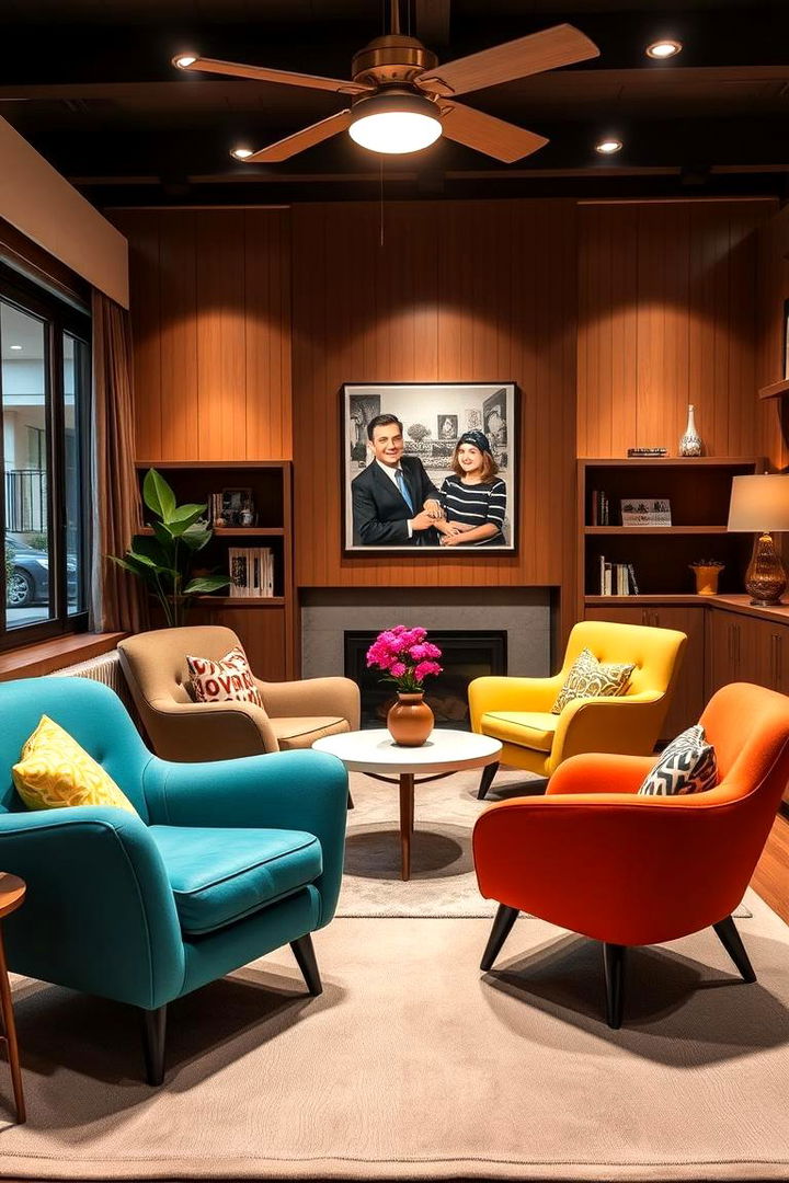 Funky Accent Chairs - 22 70s Living Room Ideas