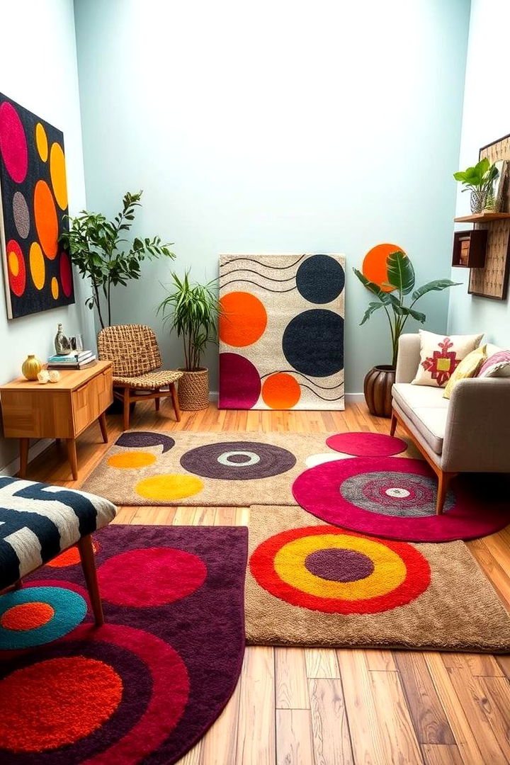 Funky Area Rugs - 22 80s Bedroom Ideas