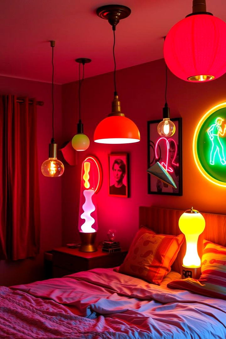 Funky Lighting Fixtures - 22 70s Bedroom Decor Ideas