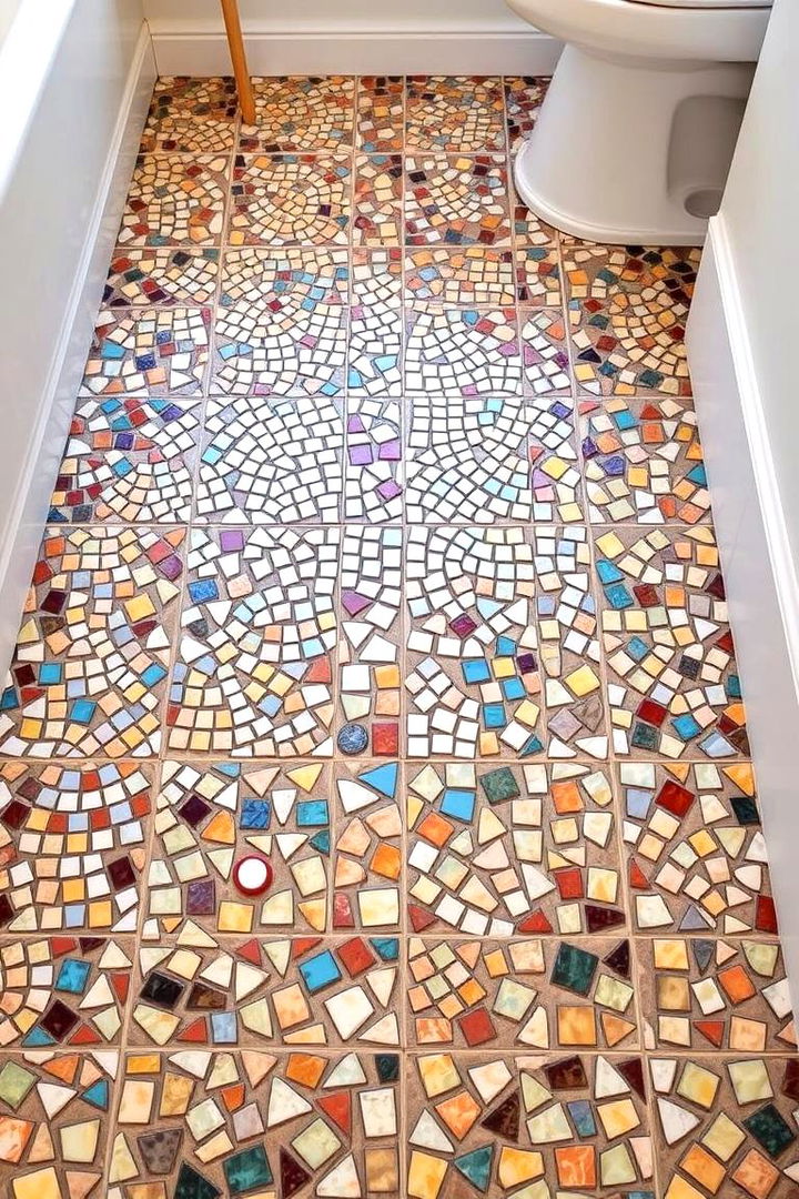 Funky Mosaic Floors - 22 Quirky Bathroom Ideas
