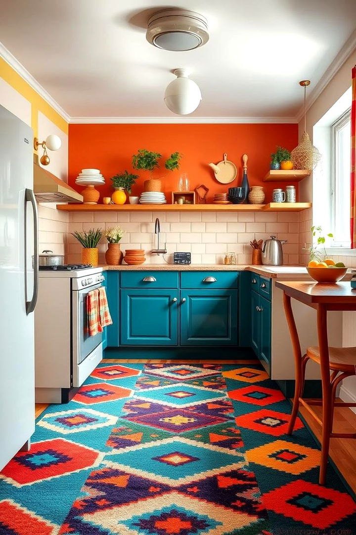 Funky Rug Patterns - 22 70s Kitchen Ideas
