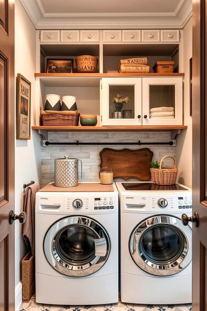 Furniture Inspired Shelf Designs - 22 Laundry Room Shelf Ideas