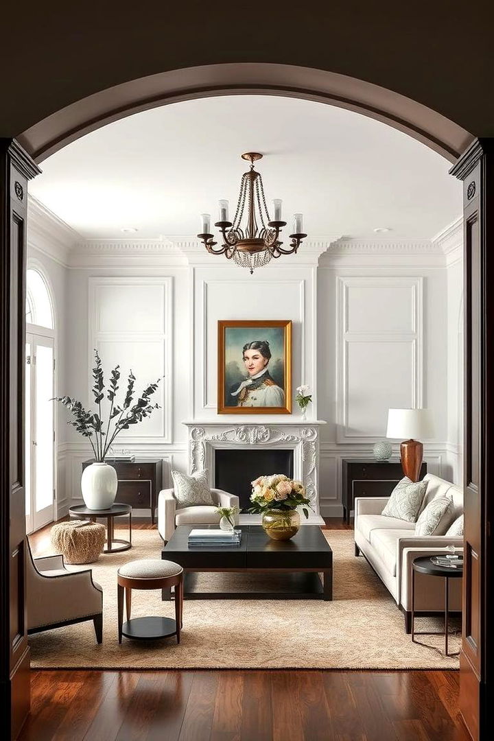 Fusing Modern with Colonial Charm - 22 Colonial Living Room Ideas