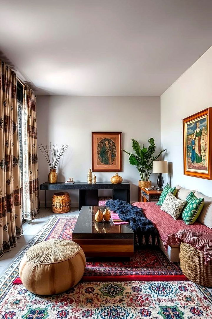 Fusion of Contemporary and Traditional Elements - 22 Bohemian Moroccan Living Room Ideas