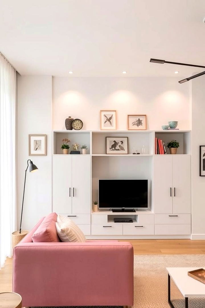 Fusion of Form and Function - 22 Pink Couch Living Room Ideas