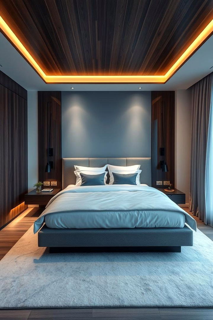 Fusion of Modern and Dark Wood Aesthetics - 22 Dark Wood Bedroom Ideas