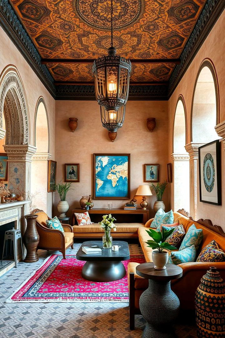 Fusion of Moroccan and Global Influences - 22 Moroccan Living Room Ideas