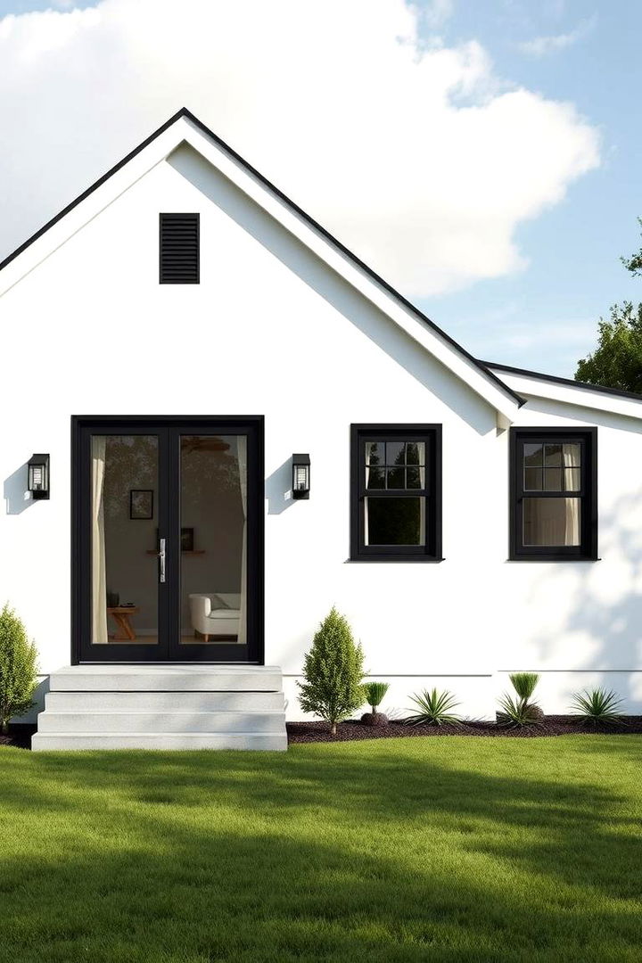 Future Expansion Flexibility - 22 single story white house black trim