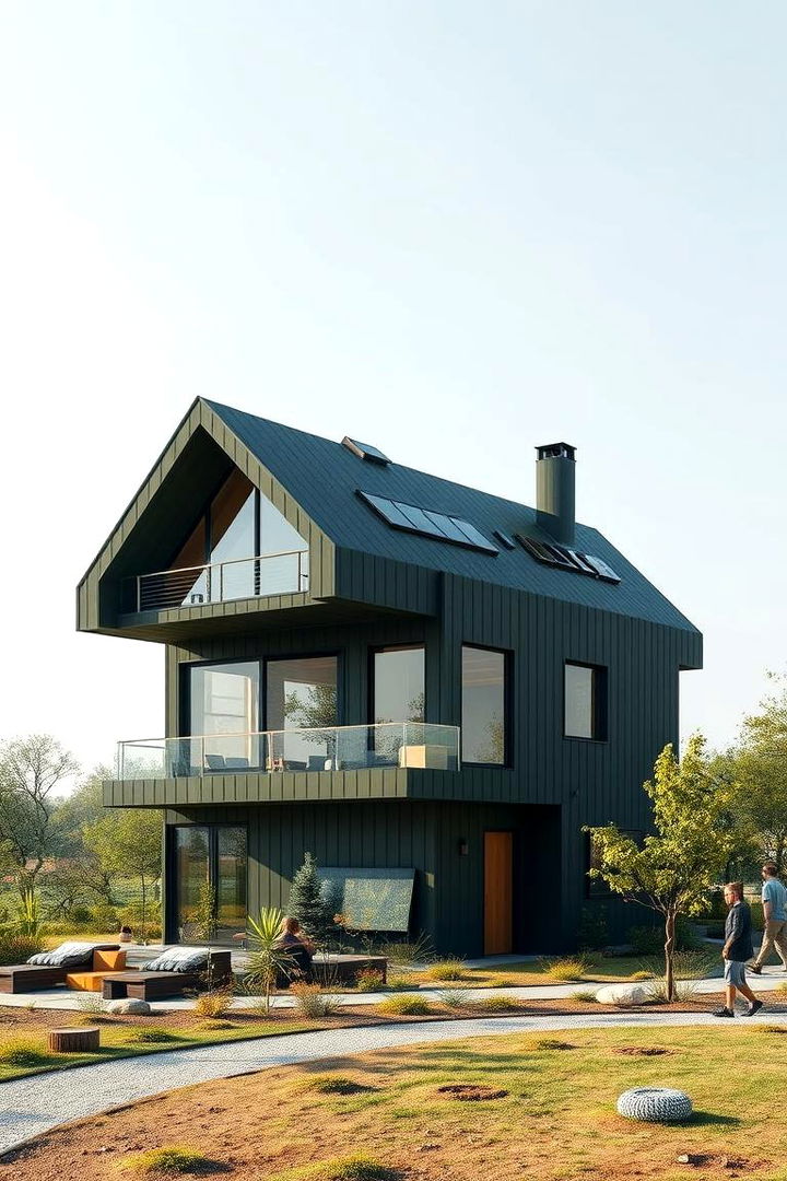 Future Forward Green Designs - 22 Dark Olive Green House Designs