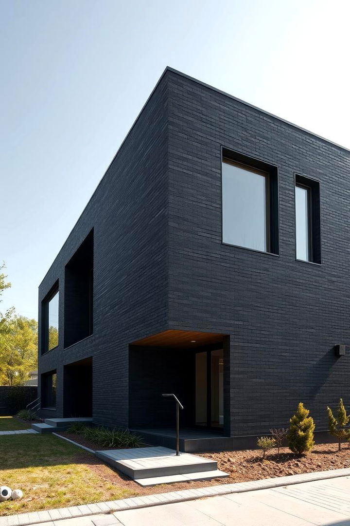 Futuristic Architectural Trends - 22 Black Brick House Exteriors