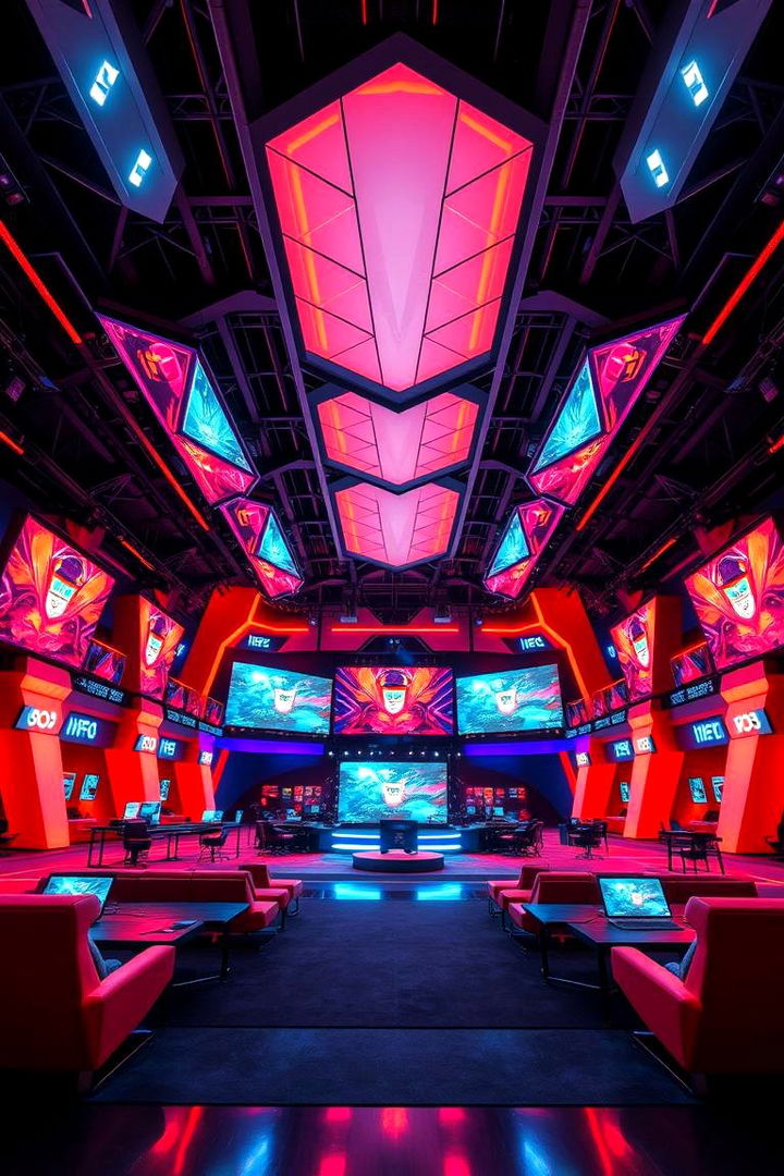 Futuristic Esports Arena - 22 Luxury Game Room Ideas