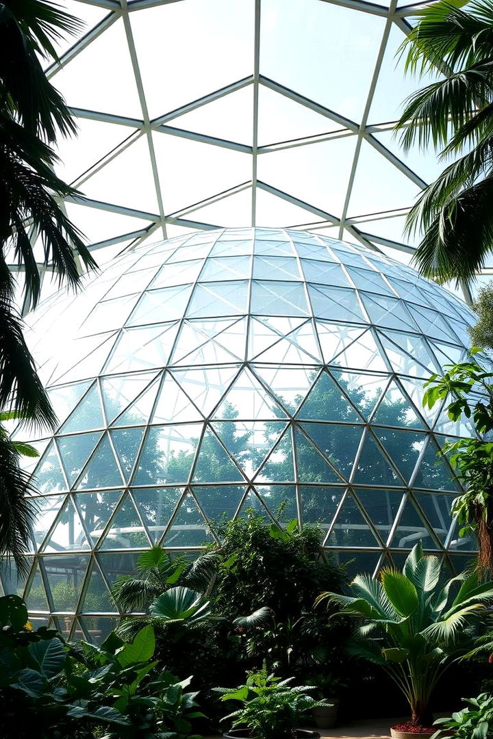 Futuristic Geodesic Dome Greenhouse - 22 Greenhouse Ideas