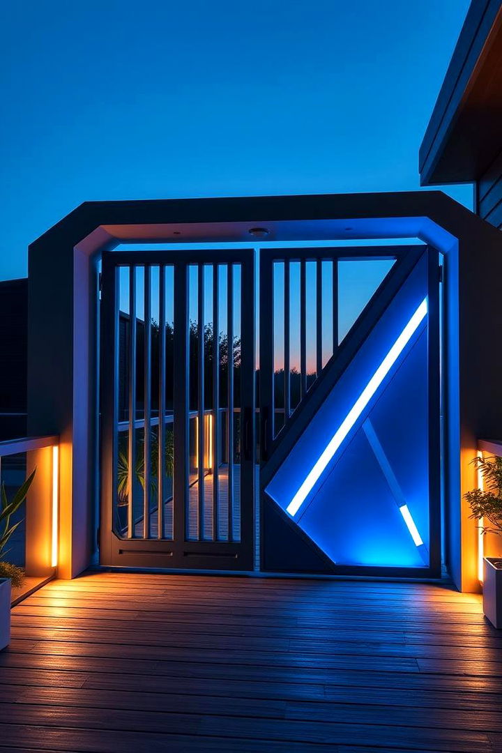 Futuristic Geometric Lines - 22 Deck Gate Ideas