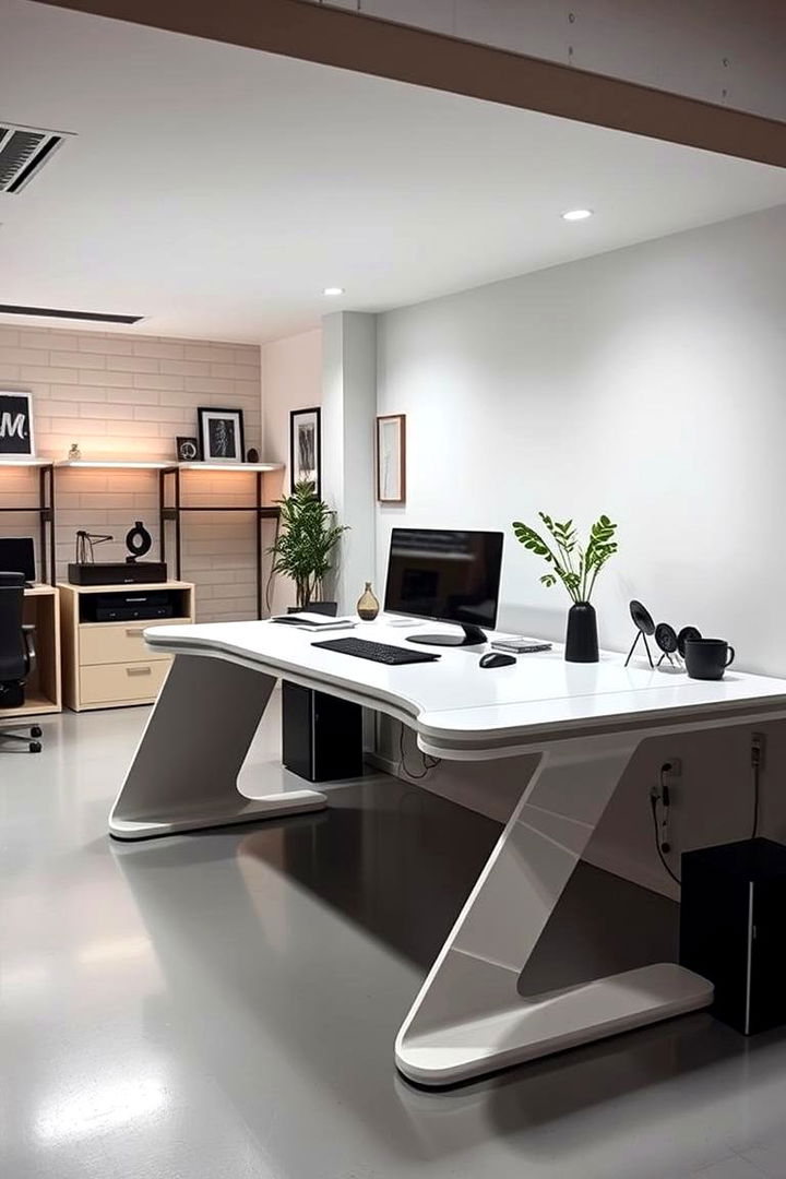 Futuristic Minimalist Desks - 22 Basement Furniture Ideas
