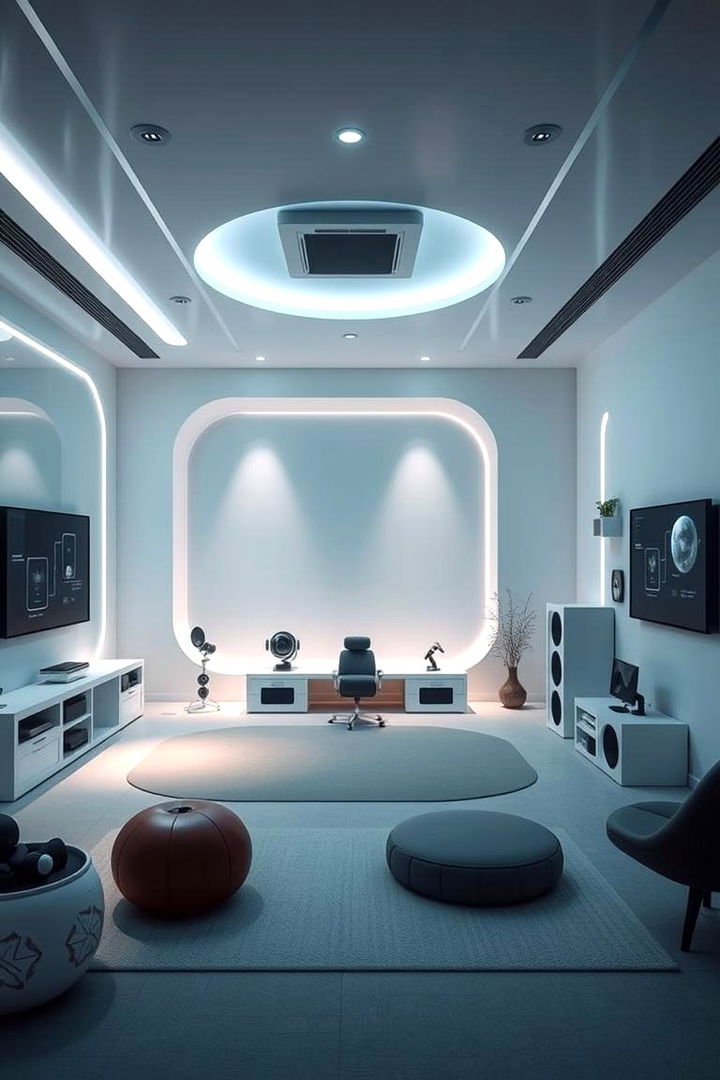 Futuristic Minimalist Playroom - 22 playroom ideas