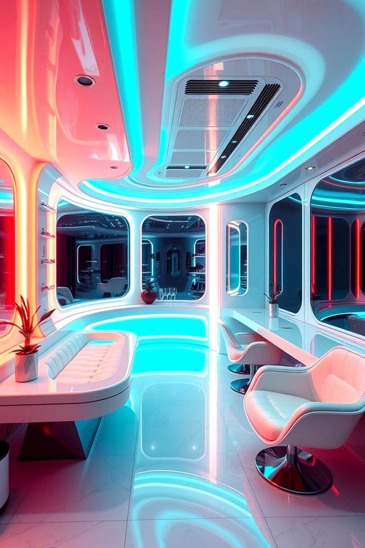 Futuristic Neon Accents - 22 Lash Room Ideas