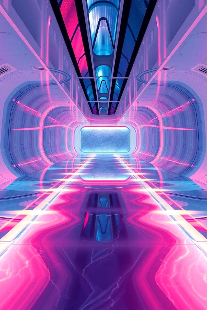 Futuristic Resin Path - 22 Pool Walkway Ideas