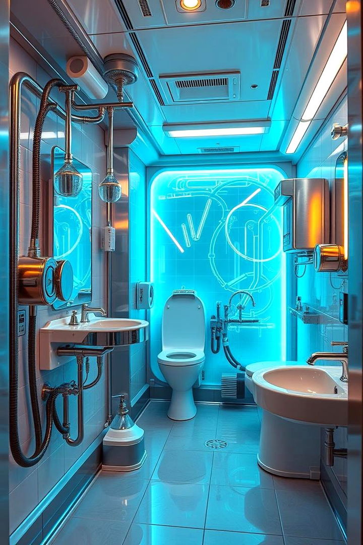 Futuristic Science Lab Bathroom - 22 Boy Bathroom Ideas