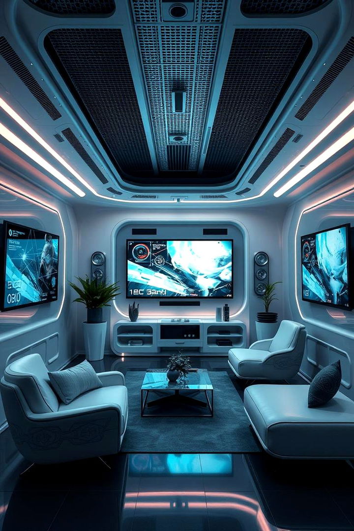 Futuristic Tech Room - 22 Box Room Ideas