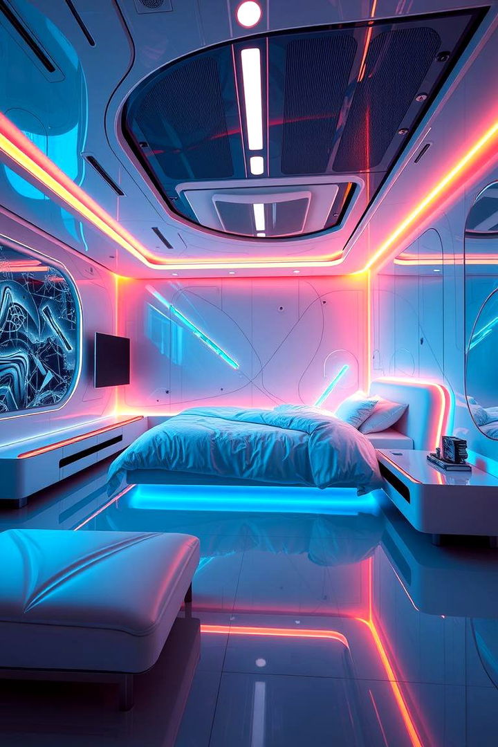 Futuristic Vibes Bedroom - 22 Dreamy Bedroom Design Ideas