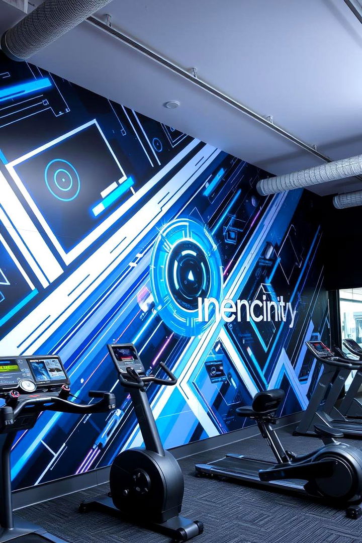 Futuristic and Tech Themes - 22 Gym Murals